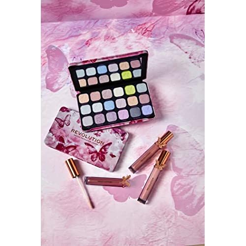 Makeup Revolution Butterfly Forever Flawless Shadow Palette, Eyeshadow Palette,Create Long-Lasting Eye Makeup Looks, Vegan & Cruelty-Free, 20g
