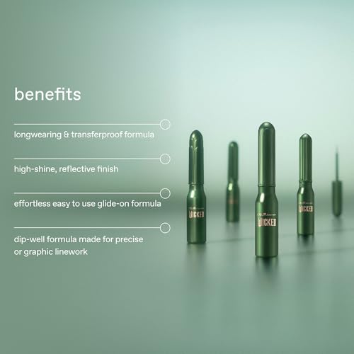 r.e.m. beauty by Ariana Grande Wicked: For Good | Emerald City Metallic Eyeliner Set | Long-Wearing, Smudge-Resistant Formula | 4 Shades