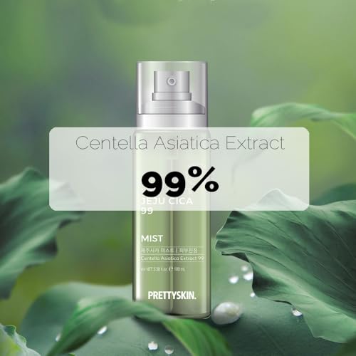 PRETTYSKIN The Pure Jeju Cica 99 Facial Mist 3.38fl.oz.(100ml) Centella Asiatica Extract 99%