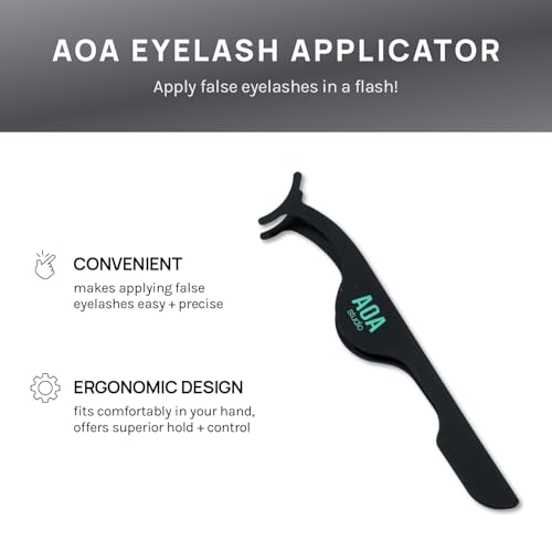 AOA Studio 6 Pairs Alexis Natural Handmade False Eyelashes with Glue and Tweezer Lash Kit Natural Volume Reusable Fake Eyelashes 100 Percent Handmade Cruelty Free