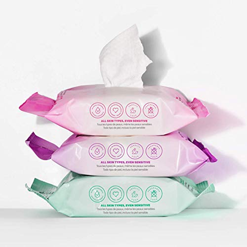 Almay Makeup Remover Cleansing Towelettes, Biodegradable Micellar Water Wipes for Sensitive Skin, Hypoallergenic, Cruelty- & Fragrance-Free, 25 Count (Pack of 2)