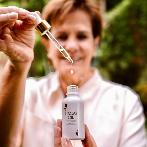 Cacay Face Oil ? Natural Retinol Alternative with Vitamin E & A ? 100% Organic, Cold-Pressed ? Anti-Aging, Hydrating & Anti-Wrinkle Skincare ? 1 Fl Oz (30ml)