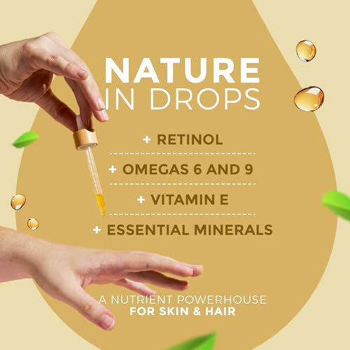 Cacay Pure Anti-Aging Oil ? Natural Retinol Cacay Oil for Face, Hair, and Body | Organic Vitamin E Oil for Lip & Cuticle Care | Organic Face & Skin Oil Therapy (Cacay Oil + Spa Headband) (30ml)