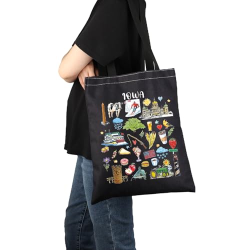G2TUP Iowa State Souvenirs Gift Iowa Travel Tote Bag Iowa Home Handbag Iowa Tourism Gift Iowa Vacation Gift