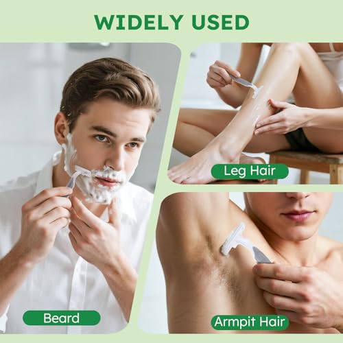 Disposable Razors Bulk - Pack of 30,Individually Wrapped Grey 3 Blade Razors with 8 ml/0.28 fl oz Packet Shaving Cream and Clear Cap for Homeless,Hotel,Shelter,Travel