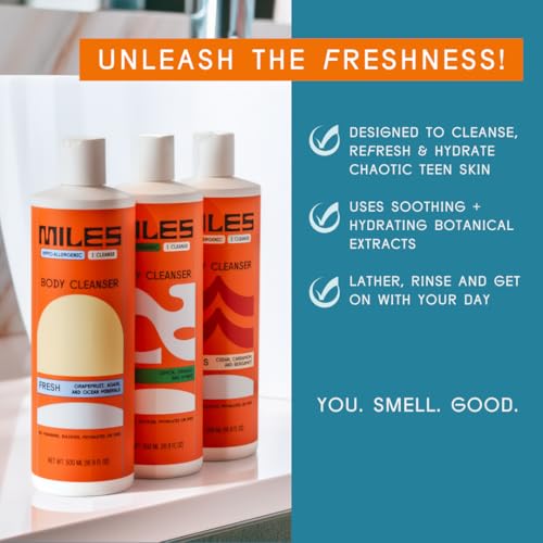 Miles Body Wash - Clean Scent - 16 oz