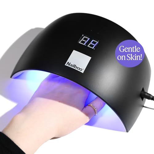 Nailboo Pro Cure LED Lamp ? Lightweight UV or LED Nail Dryer with Automatic Sensor, Even Curing for Gel Polish, Compact Arch Design for Hands & Toes, One Size