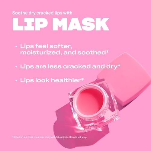Babe Original Babe Glow Fragrance-Free Lip Sleeping Mask for Softer Lips, Hyaluronic Acid & Antioxidant Infused for Smoother, Moisturized Lips, Unscented, Cruelty-Free¡¦