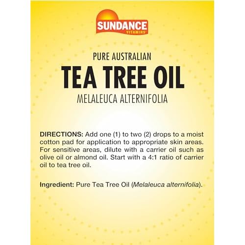 Sundance Australian Tea Tree Oil for Skin | 1 Fluid Ounce | Natural Pure Skin Aid | Melaleuca Alternifolia | Non-GMO and Gluten Free