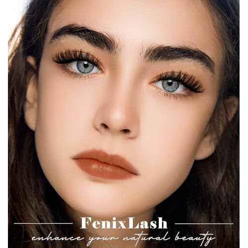 False Eyelashes Natural Cat Eye Lashes Wispy Fake Eyelash Strip Lash Mink Lashes Pack Fluffy Eye Lashes Natural Look Short Cateye Lash Strips (Volume Cluster)