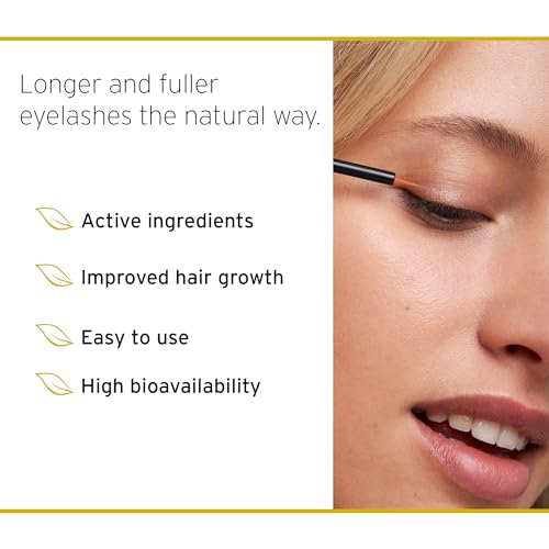 Eyelash Serum - Longer Eyelashes in 6-8 Weeks, Darkens Lashes, Thicker & Stronger, 3ml