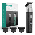 VOYOR Body Hair Trimmer for Men,Electric Razor,Versatile Groin & Body Trimmer,Waterproof and Cordless Shaver, Manscaper for Men, USB-C Charging Groomer,Ceramic Blade Razor Male Grooming HT310 (Black)
