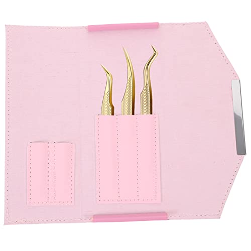 Beaupretty Eyelash Tweezers Case Portable Storage Bag Compact Protective Box for Eyelash Extension Tools Travel and Home Use