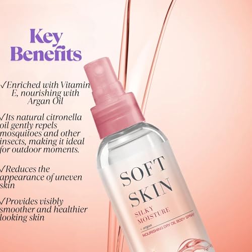 Soft Skin Silky Moisture Argan Nourishing Dry Oil Spray -150 ml So Soft Oil