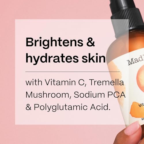 Mad Hippie Vitamin C Toning Mist ? Skin-Brightening Toner for Face, Vitamin C Facial Mist Hydrating Spray, 4 Oz