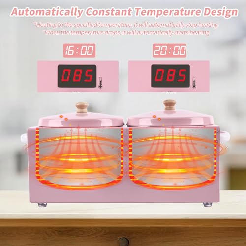 Double Wax Warmer Machine, Yofuly Professional Digital Waxing Kit for Women Hair Removal, Electric Hard Wax Pot Heater with Sticks and Collars for Home Spa Beauty Salon Esthetician Use