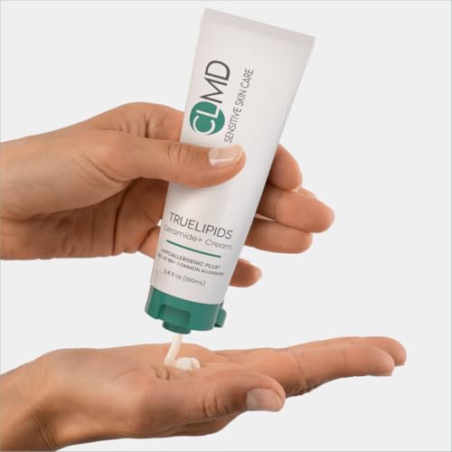 CLMD TrueLipids Ceramide+ Cream ? Deep Moisturizing Barrier Support for Sensitive Skin ? Hydrates and Soothes ? Hypoallergenic, Nourishing, and Dermatologist-Tested ? 3.4 fl oz