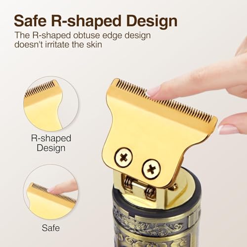 Ergonomic Hair Clipper for Men (Powder Blue)