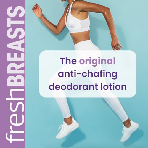 Fresh Breasts + Fresh Balls Anti-Chafing Cream, Deodorant Lotion to Powder for Men & Women, Anti-Friction Cream - Talc Free, Aluminum Free, 3.4 fl oz
