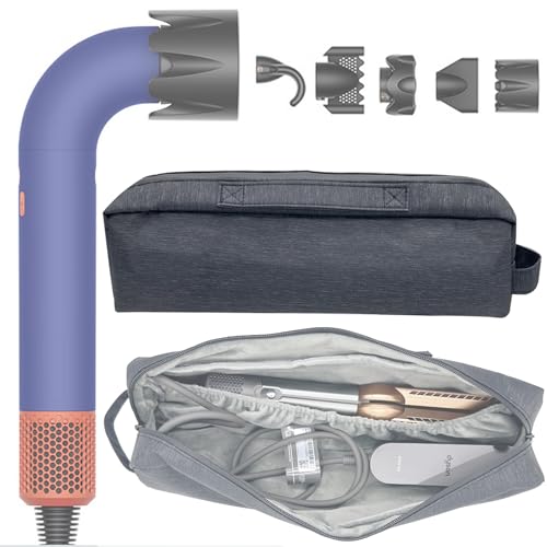 Travel Case Compatible with Supersonic r Hair Dryers, Portable Supersonic Travel Storage Bag, Carrying Case Organizer for Shark Flexstyle and Attachments