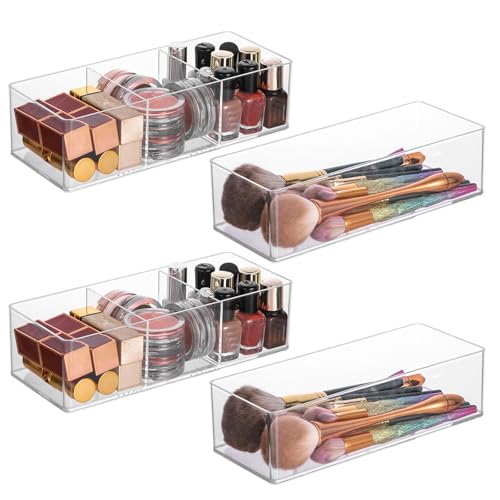 Acrylic Organizer 4-piece Makeup Organizer Countertop For Drawers Organizer Storage Bathroom Organizers And Storage Is A Good Choice For Desktop Finishing (4)