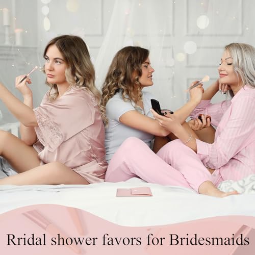 24 Sets Travel Size Makeup Brushes Set Mini Face Make up Brushes Brushes Bag for Makeup Party Favors Wedding Bridal Shower Bridesmaid Gift Favors Bachelorette Party Gift