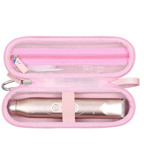 Case for Akunbem bikini trimmer 2 in 1 Electric Razors for Women - Hard Protective Travel Carrying Storage Bag (Case Only) (Pink)