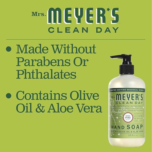 Mrs. MEYER'S CLEAN DAY Liquid Hand Soap Variety Pack Scent, 33 OZ Refill + 12.5 OZ, 1 CT (Iowa Pine)