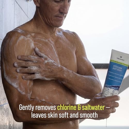 TRIHARD Chlorine Removal Body Wash, Protects and Hydrates Sensitive Skin from Pool and Ocean, Pool Essentials for Post Swim Chlorine Skin Protection (Pack of 2)