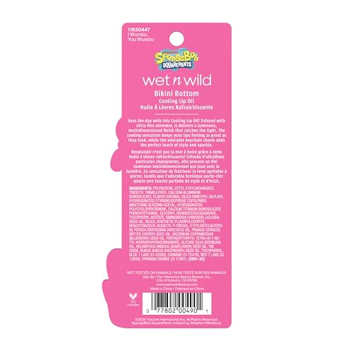 wet n wild Spongebob Bikini Bottom Cooling Lip Oil - I Wumbo, You Wumbo (Pack of 2)