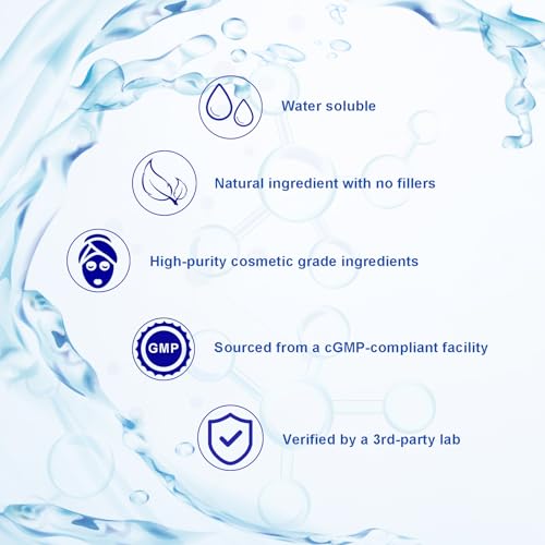 MAYKER Pure Hyaluronic Acid Powder 0.7 oz | High Molecular Weight, Cosmetic Grade | To Make 45+ oz Hydrating Serums For Skin Hydration, Clear, Gel-like Texture | No fillers, No Additives