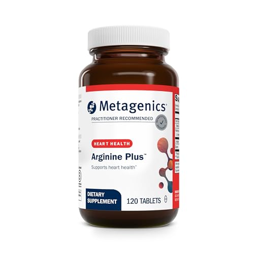 Metagenics Arginine Plus - 1.5 g L?Arginine with Methyl Folate (L?5?MTHF) - Supports Healthy Blood Flow, Circulation & Heart Health - Non?GMO, Gluten?Free, Vegetarian - 120 Tablets