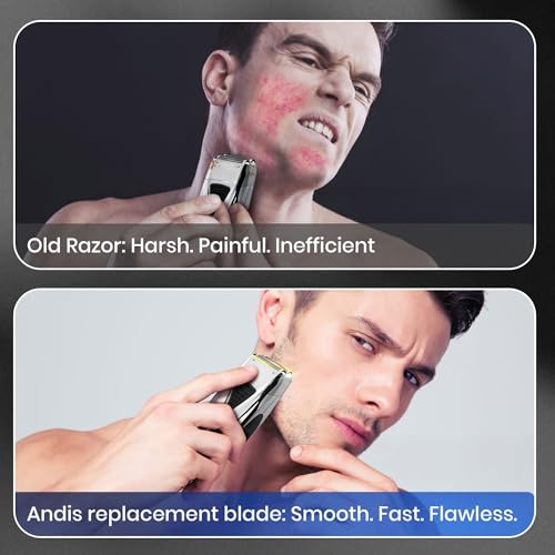 3 Pack Foil Shaver Replacement Compatible With Andis Model TS-1, TS-2 ((17150/17155/17200), Andis Blade Replacement with Stainless Steel Design for Smooth Shaving