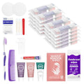 Travel Toiletries Personal Cleaning Bulk,Disposable Hygiene Kit Care Package Supplies, Women Toiletry Essentials Set Individually Wrapped for Camping, Hotel, Vacation, Homeless, Charity (11-in-1, 20)