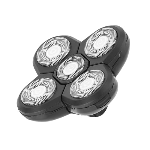 gernie Electric Shaver Accessory Skull Shaver Pitbull Replacement Head for Men Washable 5 Blade, Pitbull Skull Shaver Replacement Blades (Spare 5 blades)