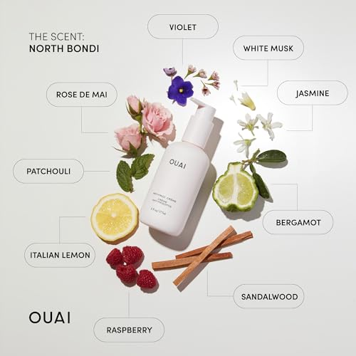 OUAI Anti Frizz Cream Travel Duo - Moisturizing Hair Cream with Frizz Control & Heat Protection - Provides Lasting Hydration with Jackfruit & Beetroot - Paraben & Sulfate Free (2 Count, 6 Oz/ 3 Oz)