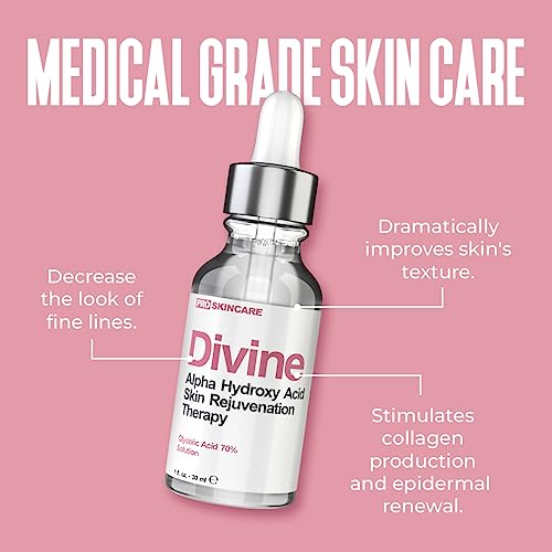 Anti Aging Skin Care Set: Glycolic Acid Peel 70% & Glycolic Resurfacing Pads - This Ultra Potent Duo Will Purify Your Skin & Eliminate Wrinkles, Acne Scarring For an Ultra Clear & Glowing Complexion