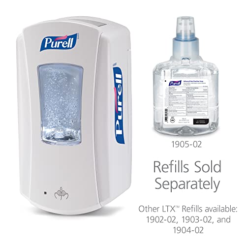 PURELL LTX-12 Touch-Free Hand Sanitizer Dispenser, White, for PURELL LTX-12 1200 mL Hand Sanitizer Refills (Pack of 1) - 1920-01