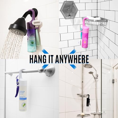 The Original, Reusable, Hanging Shaving Gel Can Accessory Cap with Razor Holder for Women and Men | A Must Have for Storage, Travel, and Rust-Ring Prevention LLC