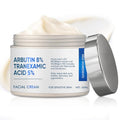 8% Arbutin & 5% Tranexamic Acid Cream - Advanced Brightening Face Moisturizer for Dark Spots & Uneven Skin Tone - Hydrating Facial Treatment for Radiant Complexion