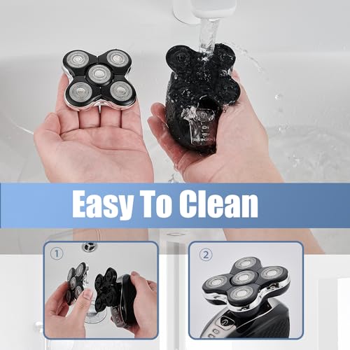 Balder Pro Shaver Peplacement Heads for Remington Balder Pro Head Shaver Model XR7000/XR1500/XR1501 Electric Shaving for Bald Men,4 Pack