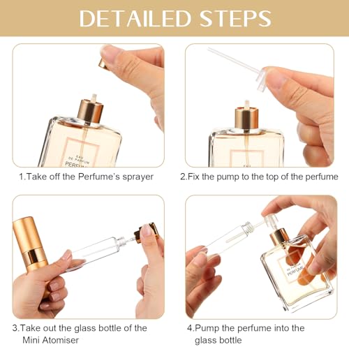 Honeydak 7 Pcs 20 ml Perfume Atomizer Cologne Travel Bottle, Refillable Perfume Portable Atomizer Bottle, Large Empty Sprayer Dispenser for Outgoing Twist Type Pocket Cologne Sprayer