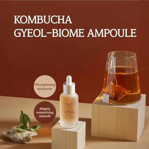 Elishacoy | Kombucha Gyeol-Biome Ampoule 50 ml / 1.69 fl oz ? Fermented Kombucha 506-Hour Extract, Radiance & Barrier Repair Serum-Ampoule, Vegan Skincare