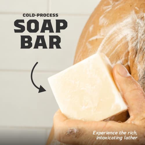 Dr. Squatch Basic Squatch Forest Pack - Pine Tar and Birchwood Breeze - Handmade Bar Soap With Organic Oils, Soap Gripper and Saver