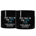 Beef Tallow for Skin, Beef Tallow Skin Care for Men, Mens Skincare Moisturizer for Face Neck Deeply Nourishing, Unscented Original Tallow Face Moisturizer for Men, 3.4 oz
