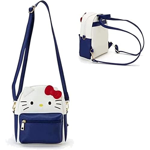 Anime Doll Cosplay Light Blue Bag Kawaii Mini Backpack Cute Back Pack Girl Handbag (Dark Blue)