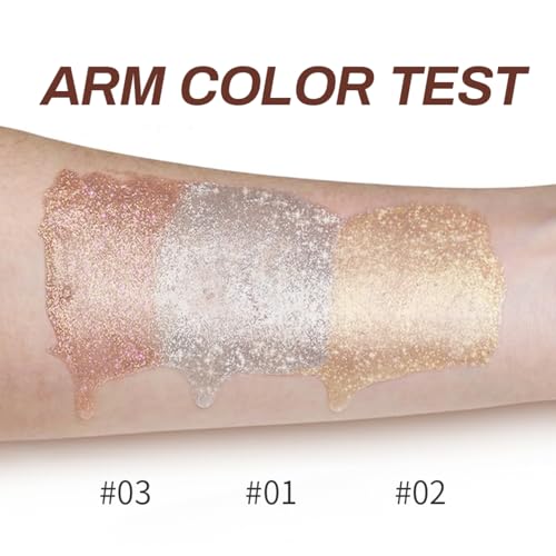 Body Shimmer Oil,Luxurious Illuminator Body Glow Oil,Moisturizing Body Luminizer Glow,Waterproof Long Lasting Body Luminizer Glow For Face and Body (01Silver White)
