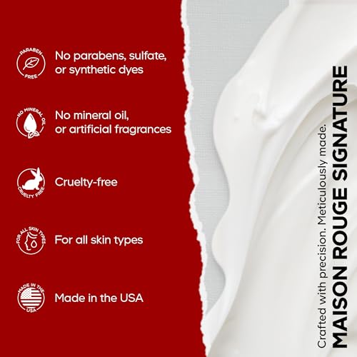 Maison Rouge Brightening Face Serum by Codeage - Glutathione Serum, Vitamin C, E, Hyaluronic Acid, Collagen - Radiance Enhancing - Parabens and Sulfates-Free - Refillable - All Skin Types - 1.7 fl oz