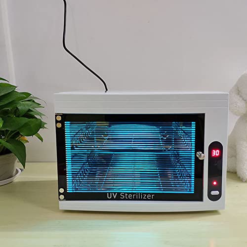 8L UV Cleaning Cabinet, High Capacity Nail Tool Cleaning Machine with Timer for Bottle Manicure Spa Barber Tool Equipment Cleaning