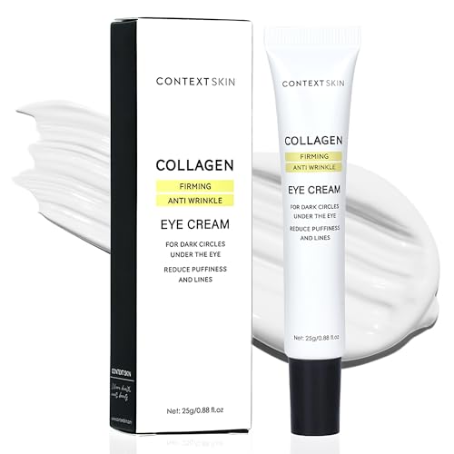 CONTEXT SKIN Collagen Eye Cream ? 3-in-1 formula with collagen, coffee & niacinamide for lightweight hydration ? supports a smoother, refreshed under-eye appearance ? 0.88 fl oz